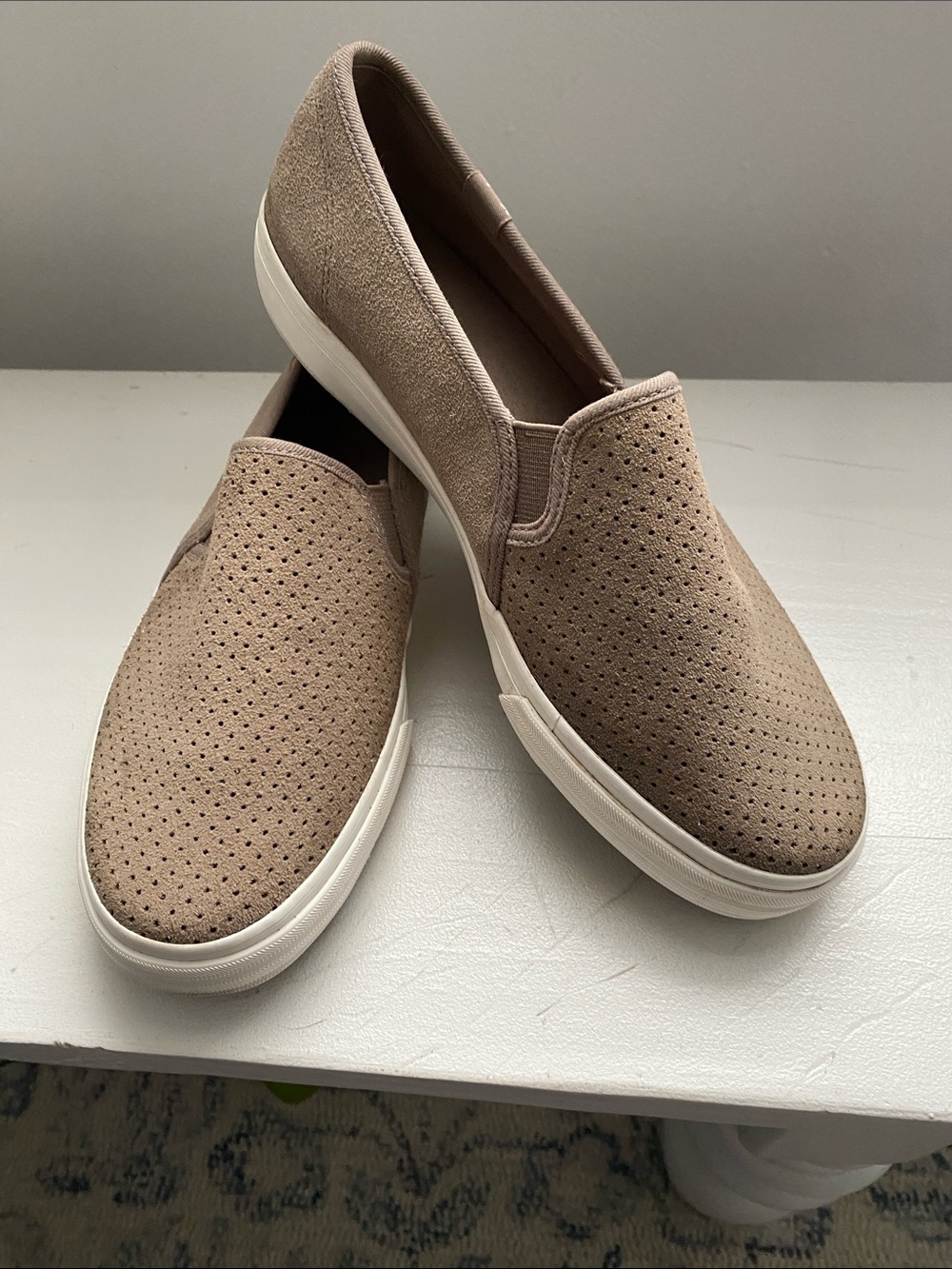 Keds Slide On Taupe Shoes Size 8W